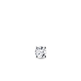 SINGLE DIAMOND EARRING IN WHITE GOLD - SINGLE EARRINGS - EARRINGS