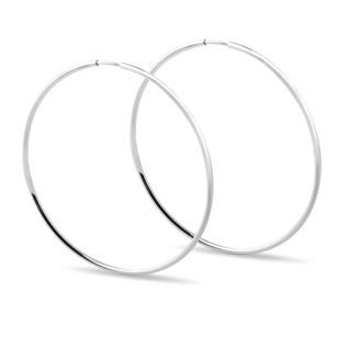 CREOLEN IN WEISSGOLD - OHRRINGE WEISSGOLD - OHRRINGE