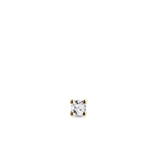 PIERCING OHRRINGE AUS GELBGOLD MIT DIAMANT - EINZELNE OHRRINGE - OHRRINGE
