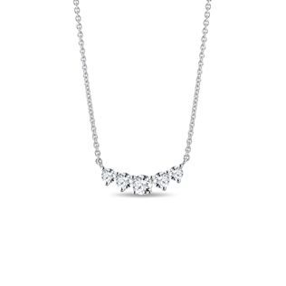 COLLIER DELUXE EN OR BLANC AVEC DIAMANTS - COLLIERS AVEC DIAMANTS - COLLIERS