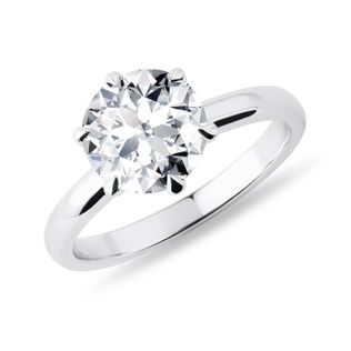 LUXURIÖSER RING MIT LABOR-DIAMANT IN WEISSGOLD - RINGE MIT LAB GROWN DIAMANTEN - VERLOBUNGSRINGE