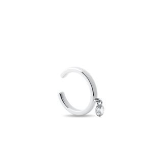 EAR CUFF AUS WEISSGOLD MIT LABORDIAMANT - EAR CUFFS - OHRRINGE