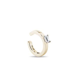 EAR CUFF MIT DIAMANTEN IN 14KT GELBGOLD - EINZELNE OHRRINGE - OHRRINGE