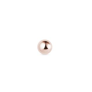 SINGLE BALL EARRING IN ROSE GOLD - SINGLE EARRINGS - EARRINGS