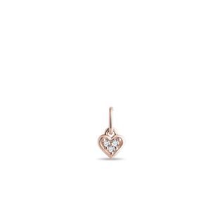 DIAMANTHERZANHÄNGER IN ROSÉGOLD - ANHÄNGER - KETTEN