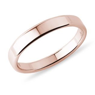 BAGUE POUR HOMMES EN OR ROSE DE 4 MM - ALLIANCES DE MARIAGE HOMMES - ALLIANCES DE MARIAGE