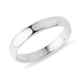 ALLIANCE CLASSIQUE EN OR BLANC 14 CARATS - ALLIANCES DE MARIAGE FEMMES - ALLIANCES DE MARIAGE