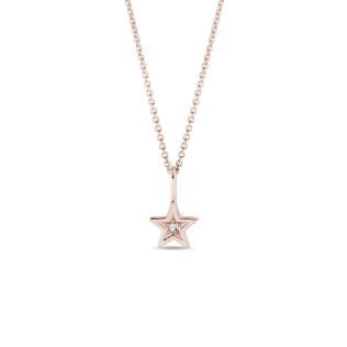 STERNANHÄNGER IN ROSÉGOLD - KETTEN MIT DIAMANTEN - KETTEN