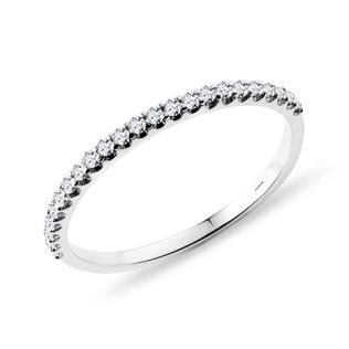 DELICATE DIAMOND WEDDING RING IN WHITE GOLD - WOMEN'S WEDDING RINGS - WEDDING RINGS