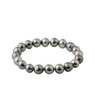 ARMBAND MIT GRAUEN TAHITI-PERLEN - PERLEN ARMBÄNDER - PERLEN
