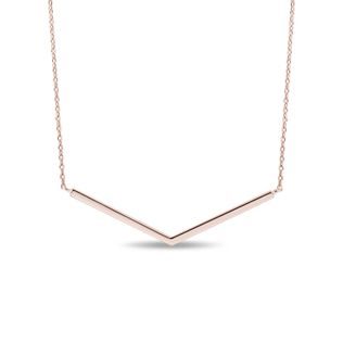 COLLIER AVEC PENDENTIF MINIMALISTE EN OR ROSE - COLLIERS EN OR ROSE - COLLIERS