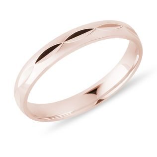 ORIGINÁLNÍ SNUBNÍ PRSTEN PRO PÁNY V RŮŽOVÉM ZLATĚ - PÁNSKÉ SNUBNÍ PRSTENY - SNUBNÍ PRSTENY