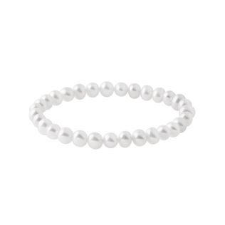 PEARL BRACELET ON ELASTIC BAND - PEARL BRACELETS - PEARL JEWELLERY