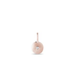 DIAMOND MEDALLION ROSE GOLD PENDANT - PENDANTS - NECKLACES