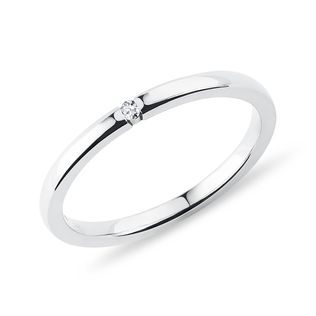 DELICATE DIAMOND RING IN WHITE GOLD - WOMEN'S WEDDING RINGS - WEDDING RINGS