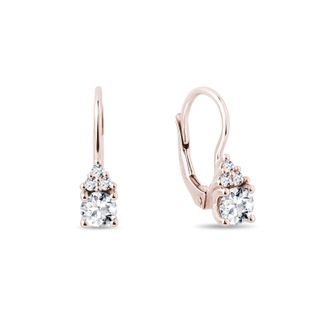 ELEGANTE OHRRINGE MIT DIAMANTEN IN ROSÉGOLD - OHRRINGE DIAMANT - OHRRINGE