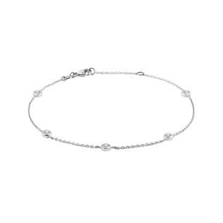 BRACELET EN OR BLANC ET DIAMANT - BRACELETS AVEC DIAMANTS - BRACELETS