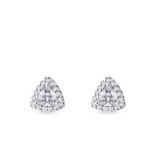 OHRRINGE AUS WEISSGOLD MIT DIAMANT UND BRILLANT - OHRSTECKER DIAMANT - OHRRINGE