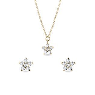 DIAMOND STAR GOLD JEWELRY SET - DIAMOND SETS - FINE JEWELRY