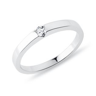 DZIEŁA OBRĄCZKA Z DIAMENTAMI - PIERŚCIONKI ZARĘCZYNOWE Z BRYLANTEM - PIERŚCIONKI ZARĘCZYNOWE