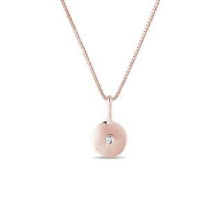 ROSE GOLD DIAMOND NECKLACE - DIAMOND NECKLACES - NECKLACES