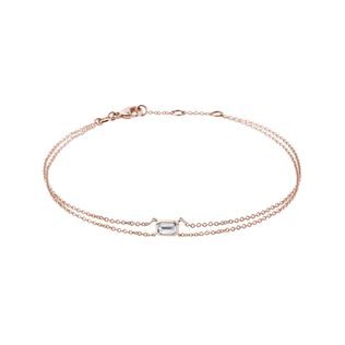 ARMBAND AUS ROSÉGOLD MIT IM LABOR GEZÜCHTETEM DIAMANTEN - ARMBÄNDER MIT DIAMANTEN - ARMBÄNDER