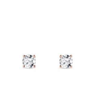 BOUCLES D'OREILLES DIAMANTS 0,33 CT - PUCES D'OREILLES EN DIAMANT - BOUCLES D'OREILLES