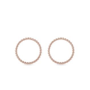 Hoop earrings in rose gold