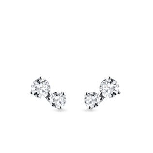MODERNE DIAMANTOHRRINGE IN WEISSGOLD - OHRSTECKER DIAMANT - OHRRINGE