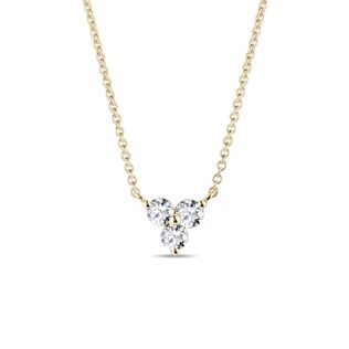 LUXURIOUS DIAMOND NECKLACE IN 14K YELLOW GOLD - DIAMOND NECKLACES - NECKLACES