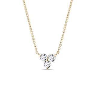 DIAMOND NECKLACE IN 14K YELLOW GOLD - DIAMOND NECKLACES - NECKLACES