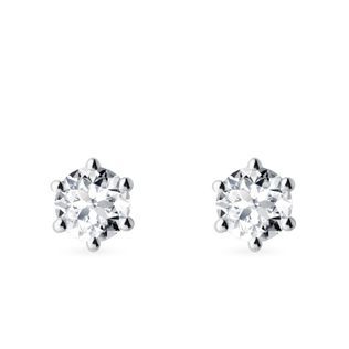 BOUCLES D'OREILLES EXCLUSIVES 2 CT EN OR BLANC - PUCES D'OREILLES EN DIAMANT - BOUCLES D'OREILLES