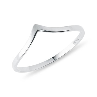 BAGUE EN OR BLANC MOTIF DIADÈME - BAGUES EN OR BLANC - BAGUES