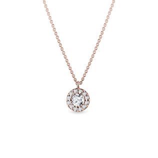 ORIGINAL NECKLACE WITH DIAMONDS IN ROSE GOLD - DIAMOND NECKLACES - NECKLACES