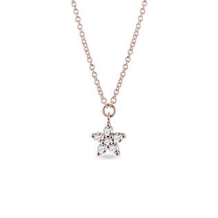 COLLIER OR ROSE AVEC DIAMANTS - COLLIERS AVEC DIAMANTS - COLLIERS