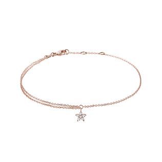 NÁRAMEK S DIAMANTY V RŮŽOVÉM ZLATĚ - NÁRAMKY S DIAMANTY - NÁRAMKY