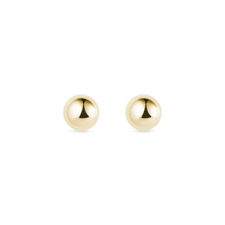 YELLOW GOLD STUDS - YELLOW GOLD EARRINGS - EARRINGS