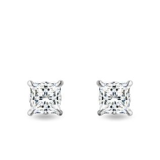LUX WHITE GOLD DIAMOND STUDS - DIAMOND STUD EARRINGS - EARRINGS