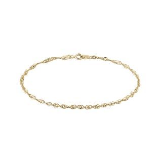 NÁRAMEK TYPU SINGAPUR ZE 14K ZLATA - ZLATÉ NÁRAMKY - NÁRAMKY