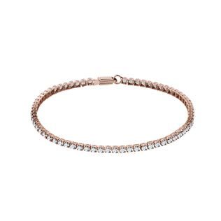 NÁRAMOK S LAB GROWN DIAMANTMI V RUŽOVOM ZLATE - TENISOVÉ NÁRAMKY - NÁRAMKY