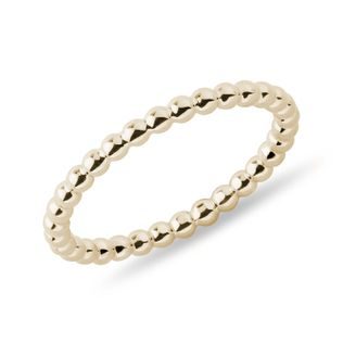14K YELLOW GOLD BUBBLE RING - YELLOW GOLD RINGS - RINGS