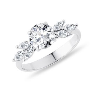 ZÁSNUBNÝ PRSTEŇ Z BIELEHO ZLATA S 1CT LAB GROWN DIAMANTOM - PRSTENE S LAB-GROWN DIAMANTMI - ZÁSNUBNÉ PRSTENE