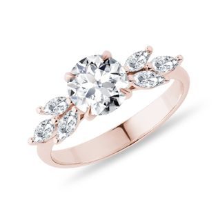 1CT LAB GROWN DIAMOND ENGAGEMENT RING IN ROSE GOLD - RINGS WITH LAB-GROWN DIAMONDS - ENGAGEMENT RINGS