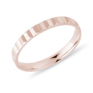 MODERNÍ DÁMSKÝ PRSTEN V RŮŽOVÉM ZLATĚ - PRSTENY Z RŮŽOVÉHO ZLATA - PRSTENY