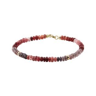 COLOUR SPINEL YELLOW GOLD BRACELET - MINERAL BRACELETS - BRACELETS