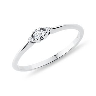 FINE DIAMOND RING IN WHITE GOLD - DIAMOND ENGAGEMENT RINGS - ENGAGEMENT RINGS