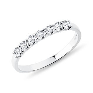 BAGUE D'OR BLANC TENDANCE - ALLIANCES DE MARIAGE FEMMES - ALLIANCES DE MARIAGE