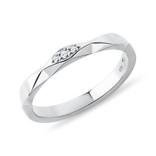 DIAMOND WEDDING RING IN WHITE GOLD - WOMEN'S WEDDING RINGS - WEDDING RINGS