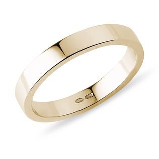 BAGUE DE MARIAGE POUR HOMMES EN OR JAUNE - ALLIANCES DE MARIAGE HOMMES - ALLIANCES DE MARIAGE