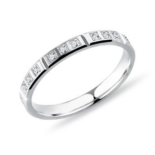 DAMENRING MIT DIAMANTEN IN WEISSGOLD - RINGE DIAMANT - RINGE